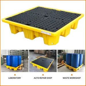 Hóa chất tràn container thứ cấp ngăn chặn khay dầu ngăn chặn tràn Pallet