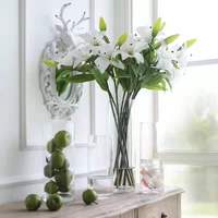 Vase en Verre Cylindrique Haut Transparent Style Nordique Simple, pour Fleurs de Table, Décoration de Maison, Mariages – Prix Usine en Gros