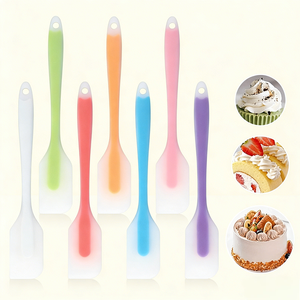Set di Spatole in Silicone Personalizzate da 72g, Pieghevoli, Resistenti al Calore, Lavabili in Lavastoviglie, Utensili da Cucina in Un Unico Pezzo, Grandi <span class=keywords><strong>e</strong></span> Piccole per Torte <span class=keywords><strong>e</strong></span> Pasticceria - Product Image 1