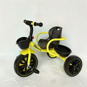 Triciclo <span class=keywords><strong>de</strong></span> plástico multifuncional para niños, triciclo <span class=keywords><strong>de</strong></span> tres ruedas, sin giro, coches y triciclos - Product Image 3