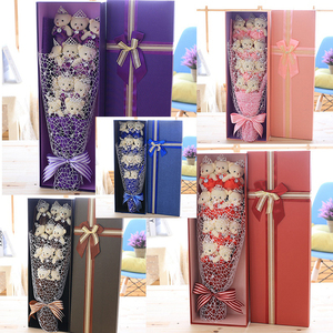 Bouquet d'ours en peluche rose en gros jouet de bouquet de fleurs pour la Saint-Valentin - Product Image 5