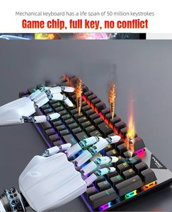 Bộ Chuột Bàn Phím Cơ Có Dây FV-Q609 Combo Chuột Bàn Phím Đèn Nền Chơi Game - Product Image 3