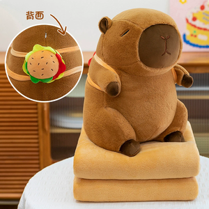 Almohada de Viaje y Manta 2 en 1 con Diseño de Stitch de Dibujos Animados, Manta <span class=keywords><strong>para</strong></span> Aire Acondicionado de Coche, Mantas <span class=keywords><strong>para</strong></span> Siesta, Regalos <span class=keywords><strong>para</strong></span> Niños - Product Image 2