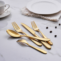 High Quality Bulk Gold Stainless Steel Flatware Sets-Quality Spoon Fork Cutlery for Weddings