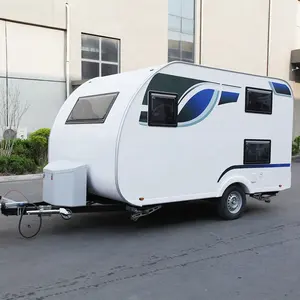 Vendita di fabbrica direttamente camper trailer camp travel caravan con tenda da sole