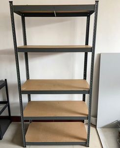 מדף אחסון מתכת מגולוון נגד חלודה, 5 קומות, ללא ברגים, מתכוונן, קל משקל, לשימוש ביתי או במוסך - Product Image 4