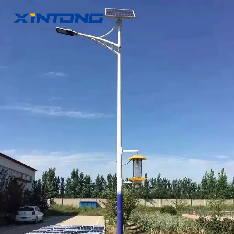 XINTONG IP65 alto brillo potencia impermeable al aire libre camino LED largo tiempo 60W Led energía Solar Split alumbrado público Luz