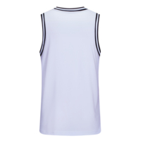 Camiseta de baloncesto de cuello redondo blanca y negra personalizada, logotipo de equipo de sublimación, uniforme de baloncesto liso, camisetas de baloncesto de entrenamiento