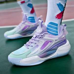 Luminous Breathable EVA Upper Mesh Lining <strong>Basketball</strong> <strong>Shoes</strong> Luminous Sole Running <strong>Shoes</strong> with Rubber Outsole and EVA Midsole - Product Image 1