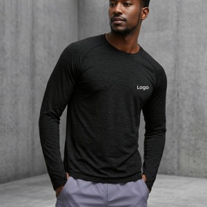 Fabricante de Ropa Deportiva, Personalización OEM, Ropa Deportiva de Poliéster para las Cuatro Estaciones, Camiseta de Microfibra Elástica de Secado Rápido y Manga Larga - Product Image 1