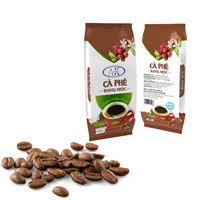 Grains de café Robusta torréfiés de qualité, certifiés HACCP, provenant d'un fabricant vietnamien de la marque KHANG, traitement humide, grade 1, prix avantageux