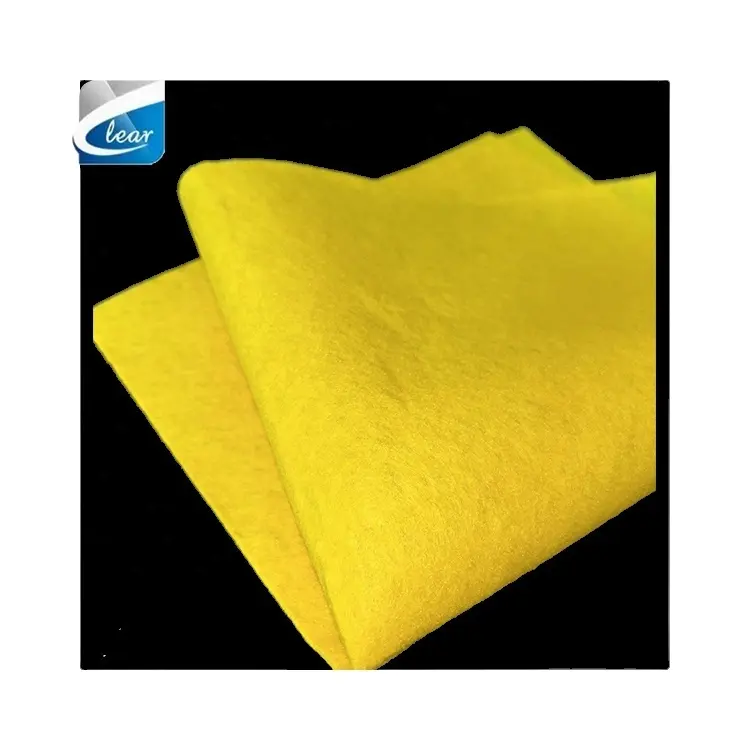 Trapos de viscosa superabsorbentes, microfibra perforada con aguja amarilla, toallitas de limpieza alemanas no tejidas, paño reutilizable para toallas de cocina
