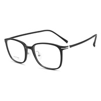 Monture de lunettes carrée en plastique haute élasticité Baishifen 1502LS, style punk AC noir de haute qualité, antidérapante, pour femme, Danyang