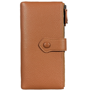 New Style Zipper RFID <b>Long</b> Wallet Buckle Multifunction Coin <b>Purse</b> Anti Magnetic Multi Color Wallet for Women - Product Image 3