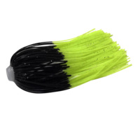 Jupes de pêche en silicone à 88 brins de 64 mm avec pointe ignifugée, type parapluie, pour leurres Spinner Bait et Chatter Bait, pour la pêche au bar