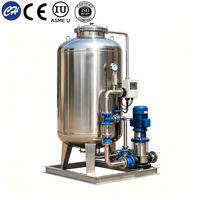 Proyecto Llave en Mano de Tratamiento de Agua por Ósmosis Inversa Automática con Tanque de Almacenamiento de Acero Inoxidable Certificado ASME CE ISO 1000L