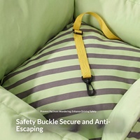 Lit de voyage luxueux pour animaux de compagnie avec sangle réglable et poignée de transport pliable pour chats et chiens