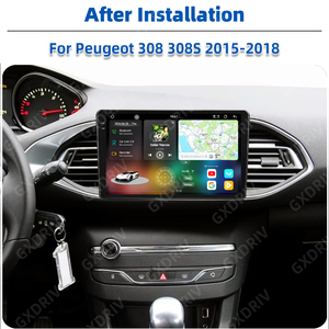 2K Android pantalla coche Radio Autoradio CarPlay Auto estéreo navegación GPS 2 DIN coche REPRODUCTOR DE DVD para Peugeot 308 T9 308S 2013 2017 - Product Image 2