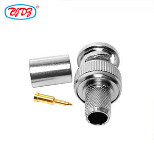 Bncオスrg6ピンチューブプラグRF同軸ケーブルBNCコネクタ - Product Image 2