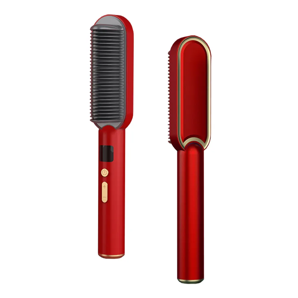Portable Heating Safe Straight Hairbrush Powerful Iron Hair Style Comb Electric Comb Electric Hair Straightener