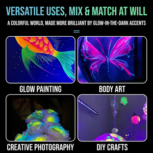 Strisce di Vernice Luminosa Super Brillante Panwenbo, Pittura Murale Colorata a Base d'Acqua, Strisce di Vernice Acrilica per Graffiti - Product Image 4