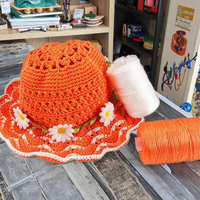 Fil PP creux léger 2 mm 125g 900D pour tricot manuel, crochet DIY, corde torsadée style teint pour coussin de chaise, sac, chapeau
