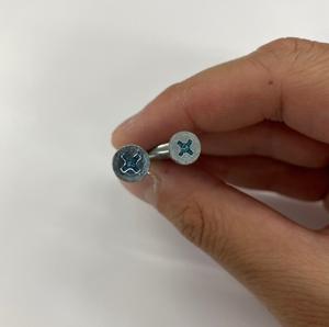 Vis auto-perceuses pour toiture en acier C1022, finition zinguée CR3+, filetage M4.2, tête plate, 75 mm, DIN 7504 P TW, bois - Product Image 4