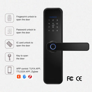 TTlock מנעול ללא מפתח קוד גיבוי טביעת אצבע מנעול אלקטרוני טויאה WiFi מנעול דלת חכם - Product Image 3
