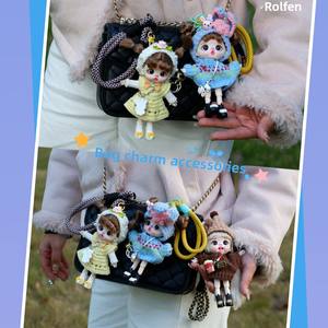 ตุ๊กตาโลลี่แฟชั่นสำหรับคุณแม่ตั้งครรภ์ ของเล่นจี้ห้อยคอ ของขวัญสำหรับเด็กผู้หญิง พวงกุญแจพลาสติกสำหรับโทรศัพท์มือถือ เครื่องประดับขนาดเล็ก - Product Image 6