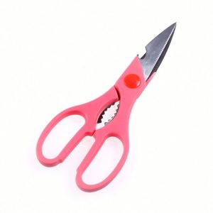 Ciseaux de cuisine bicolores professionnels 8.9 pouces poignée ABS en acier inoxydable pour voyage en plein air Camping bureau Restaurant utilisation - Product Image 5