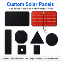 Fournisseur de mini modules solaires, panneaux solaires SMT 0,35W 1W 2W 18V 12V 5V ETFE pour capteur de pluie et capteur de rayonnement solaire