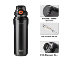 Beli Grosir Online Termos Bagus Ringan dan Kompak, Flask Baja Tahan Karat Sus 316 untuk Air Panas Dingin, 530ml