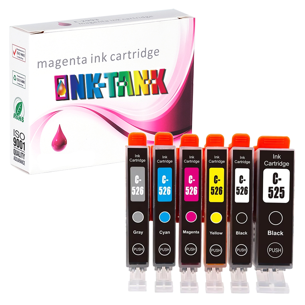 INK-TANK PGI-525 PGI525 PGI 525 CLI-526 CLI526 CLI 526 премиум цвета Совместимый струйный картридж для Canon MG6150 принтер