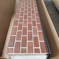 Paneles Metálicos Tallados para Paredes Exteriores, Revestimiento Metálico para Paredes, Panel Sándwich de Espuma de Poliuretano, Decoración Insonorizante para Casas Prefabricadas