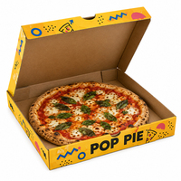 Individuelle Logo-Pizzakartons 10 12 14 15 16 18 24 Zoll Wellpappe Takeaway-Boxen für Lebensmittel-Einzelhandel