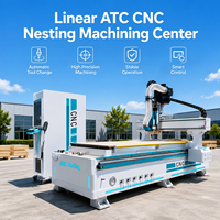 Machine de nesting CNC Shandong Chenmai à changement d'outil automatique, robuste, avec table stable et de précision pour l'usinage de panneaux de portes d'armoires