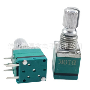 Potentiomètre rotatif Leixin RV097 B10K avec bouton poussoir horizontal et interrupteur - Product Image 2