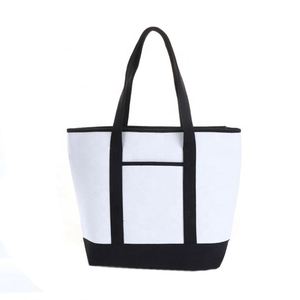 Low MOQ Wholesale High Quality Unisex Fashion Solid Color Canvas Beach <b>Bag</b> - Product Image 1