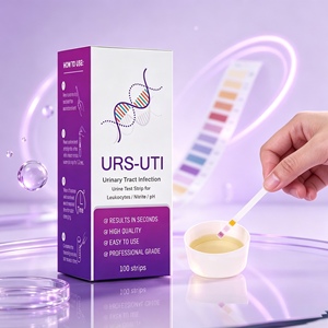 Bandelettes <span class=keywords><strong>de</strong></span> test <span class=keywords><strong>urinaire</strong></span> en gros pour l'identification rapide des leucocytes, des nitrites et du <span class=keywords><strong>pH</strong></span>, pour les infections urinaires (UTI), 100 bandelettes - Product Image 1