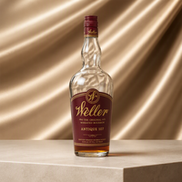Bouteille en verre super clair de luxe personnalisée avec bouchon en liège pour la vodka, le whisky, les spiritueux, les liqueurs, l'emballage de boissons, les fournitures de distillerie
