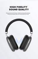 Casque audio à réduction de bruit en gros, casque supra-auriculaire très vendu avec batterie 400 mAh et ANC BT6.0