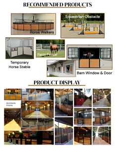 Puerta de Alimentación Integrada para <span class=keywords><strong>Caballos</strong></span>, Establos de 12 pies de <span class=keywords><strong>Altura</strong></span>, Panel de Malla de Alambre de 50x50, Establos de Entrenamiento Equino - Product Image 5