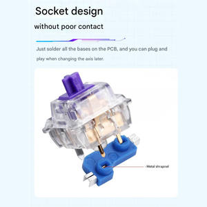 Prese Hotswap PCB <span class=keywords><strong>presa</strong></span> di scambio a caldo interruttori meccanici da <span class=keywords><strong>tastiera</strong></span> prese - Product Image 5