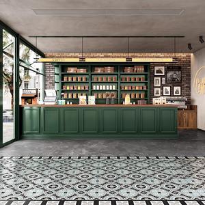 Café-bar moderne Restaurant occidental Réception Cuisson Maison de thé Caisse enregistreuse Comptoir de réception Coin armoire à vin Hôtel - Product Image 2