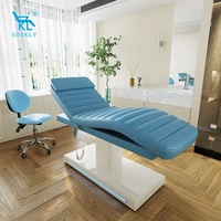 SONKLY table de massage rose moderne de luxe lit de spa cosmétique électrique 3 moteurs chaise faciale salon de beauté lit de cils à vendre