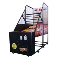 Machine de basket-ball commerciale à monnayeur, borne d'arcade électronique moderne avec tableau de scores numérique Ruike JF0028, prise US