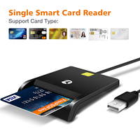 Lector de Tarjetas Inteligentes con Chip IC EMV OEM, ISO7816 USB, para Pagos Bancarios, Control de Acceso, ZOWEETEK ZW-12026-1