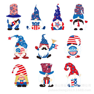 Mini American <b>Flag</b> Independence Day Pendant Tree Ornament Hanging Tag Paper Eco-Friendly Party Decoration Set - Product Image 4