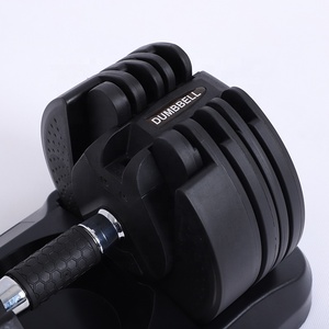 OEM Home Gym 20lbs 30lbs 45lbs 20kg Juego de mancuernas de mano de acero ajustable rápido Entrenamiento Bolsas de energía <span class=keywords><strong>Fitness</strong></span> Pesas libres - Product Image 5