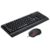 Clavier et souris filaires de bureau 104 touches, ensemble clavier et souris ergonomique filaire USB pour ordinateur PC